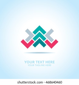 Stock abstract emblem, design concept, logo, logotype element for template.