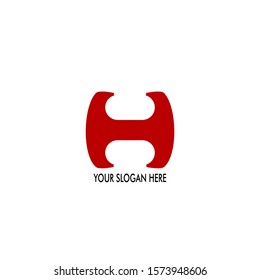 stock abstract logo vector - letter H