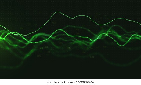 Stock analysis background.Trading strategy.  Abstract business graph consisting of blured blue points. Internet Technology concept. Financial market vector illustration