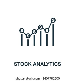 Stock Analytics icon. Creative element design from stock market icons collection. Pixel perfect Stock Analytics icon for web design, apps, software, print usage