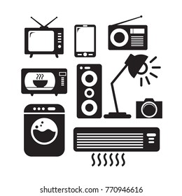 Stock art Set Electronic Icon vector