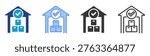 Stock Availability icon set multiple style collection