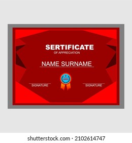 
Stock of award certificates in beautiful color shapes on transparent background - Vector