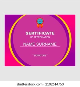 
Stock of award certificates in beautiful color shapes on transparent background - Vector