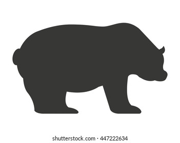 stock bear isolated icon design, vector illustration  graphic 