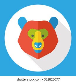 stock Bull market flat icon