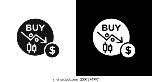 Stock By Icon Flat vector set outline