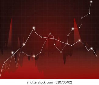 Stock chart down