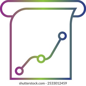 Diseño del icono del gráfico de acciones para el Uso comercial personal