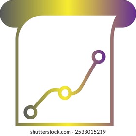 Diseño del icono del gráfico de acciones para el Uso comercial personal