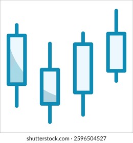 Stock Chart Icon Element For Design