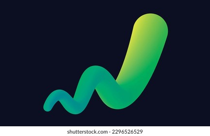 Stock Chart Line Going Up Beautiful Gradient Abstract Social Post Web Banner