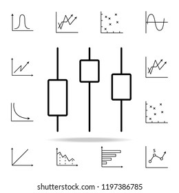 stock chart line icon. Chart and diagram icons universal set for web and mobile