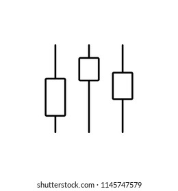 stock chart line icon. Element of chart icon for mobile concept and web apps. Thin line stock chart icon can be used for web and mobile. Premium icon