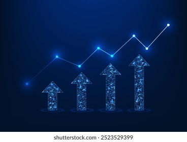 Gráfico de ações mostrando tendências de crescimento significativas com uma seta para cima, indicando uma oportunidade de investimento interessante. Adequado para artigos financeiros ou análise de mercado.