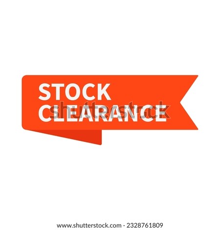 Stock Clearance In Orange Color Rectangle Ribbon Shape
