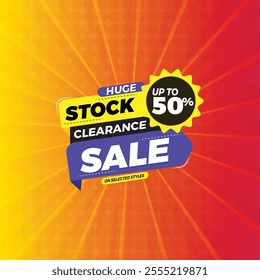 Stock clearance sale banner design.
Sale banner template with Huge stock clearance sale. clearance sale background template promotion,
Big offer with discount 70% off. 60% off. 30% off.