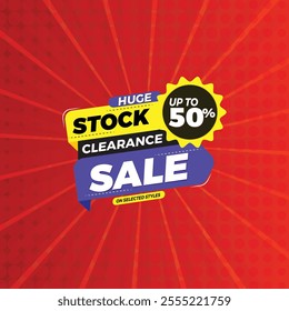 Stock clearance sale banner design.
Sale banner template with Huge stock clearance sale. clearance sale background template promotion,
Big offer with discount 70% off. 60% off. 30% off.