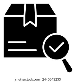 Ilustración vectorial de línea de icono de control de stock