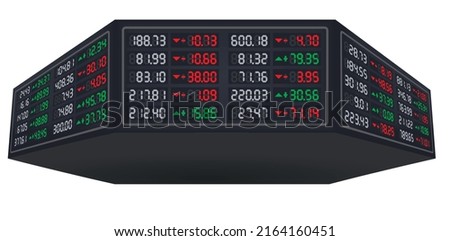 Stock dash board. vector illustration