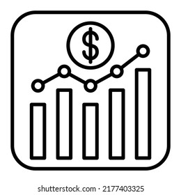 Stock Exchange App vector icon. Can be used for printing, mobile and web applications.