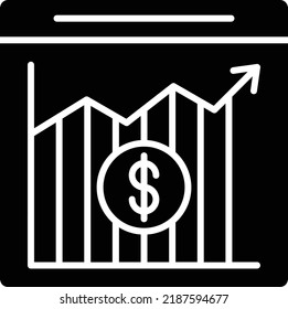 Stock Exchange App Vektorsymbol. Kann für Druck-, Mobil- und Web-Anwendungen verwendet werden.