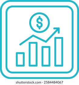 Stock Exchange App vector icon. Can be used for printing, mobile and web applications.