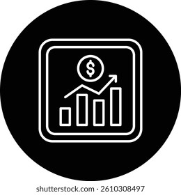 Stock Exchange App vector icon. Can be used for printing, mobile and web applications.