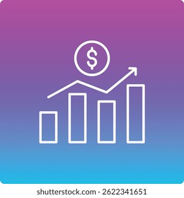 Stock Exchange App vector icon. Can be used for printing, mobile and web applications.
