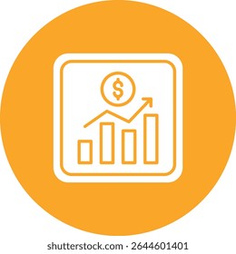 Stock Exchange App vector icon. Can be used for printing, mobile and web applications.