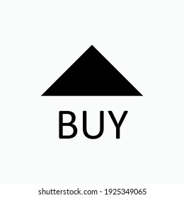 Stock Exchange Buy Icon. Symbol of Stock Brokerage Activities - Vector.