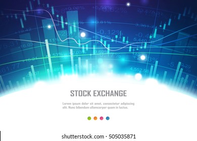 Stock Exchange Concept, Vector Background