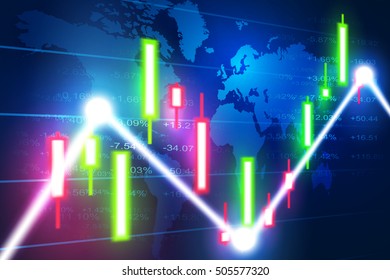 Stock exchange concept, vector background