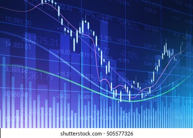 Stock exchange concept, vector background