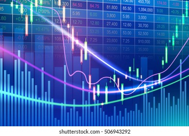 Stock exchange concept, vector background