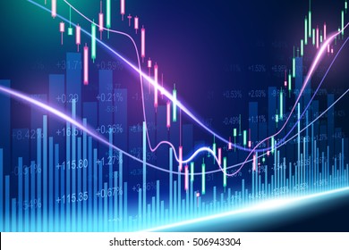 Stock exchange concept, vector background