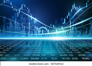 Stock exchange concept, vector background