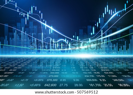 Stock exchange concept, vector background