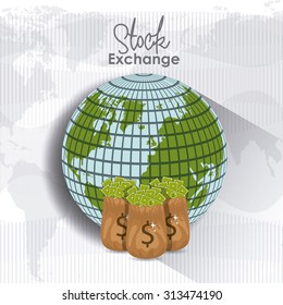 Stock Exchange digital design, vector illustration eps 10