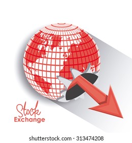Stock Exchange digital design, vector illustration eps 10