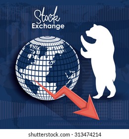Stock Exchange digital design, vector illustration eps 10