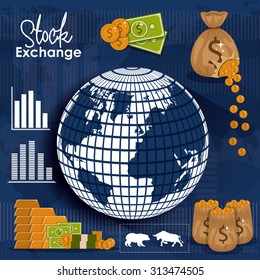 Stock Exchange digital design, vector illustration eps 10