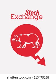Stock Exchange  digital design, vector illustration eps 10