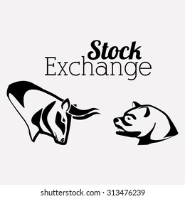 Stock Exchange digital design, vector illustration eps 10