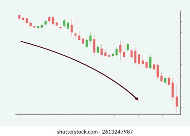 Stock exchange graph vector illustration. Stock market candlestick chart pattern design on white background, business, financial, trading analysis data image. Bullish point, Trend of graph.