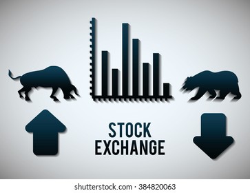 Stock exchange icon design 
