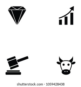 stock exchange icon set
