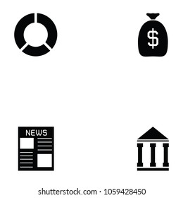 stock exchange icon set