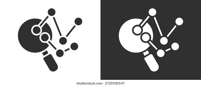 Conjunto De Ícones De Bolsa De Valores Vetor Isolado Em Preto E Branco