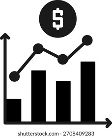 Bolsa de Valores Linha vetor Ícone Design
